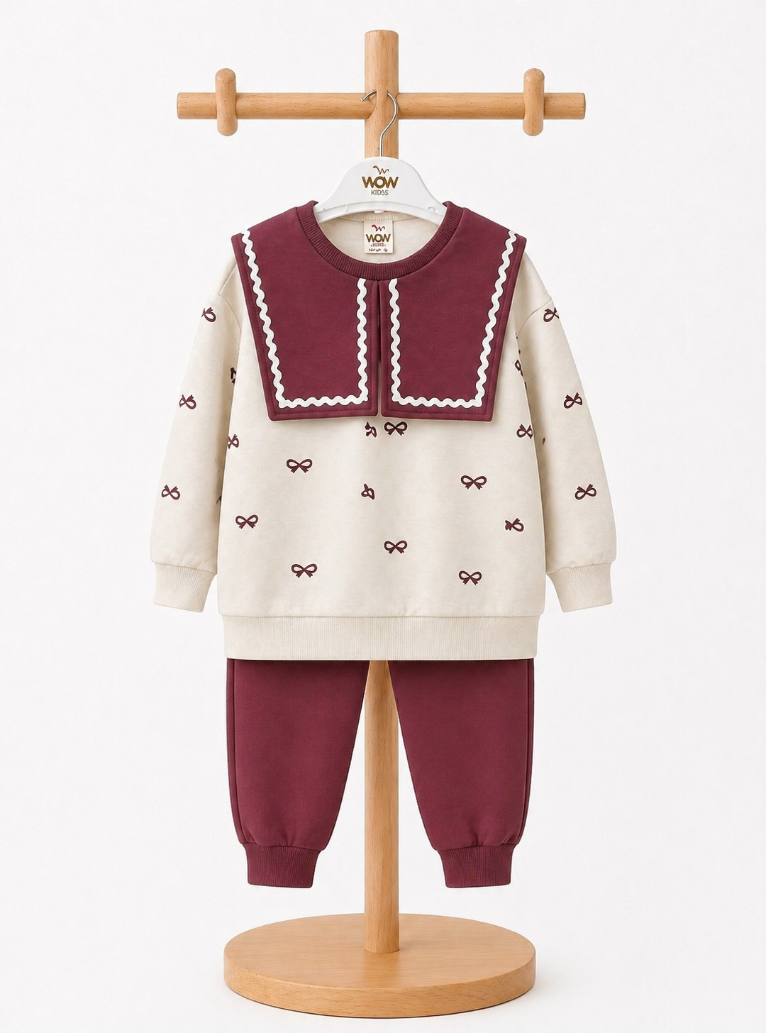 2-5 YAŞ BORDO YAKALI TAKIM | AyleModa