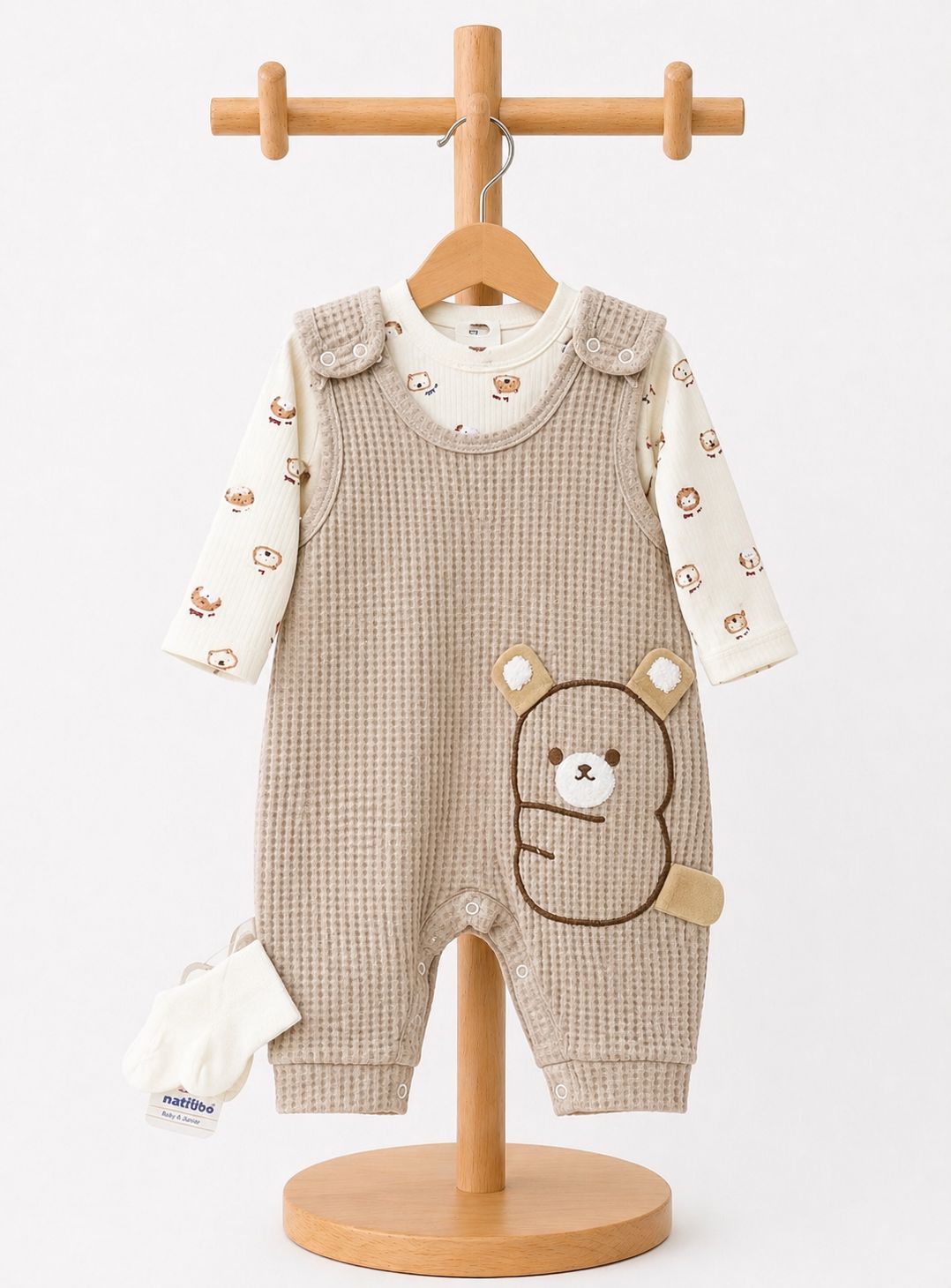 3-24 AY BEBEK KAHVERENGİ TULUM | AyleModa